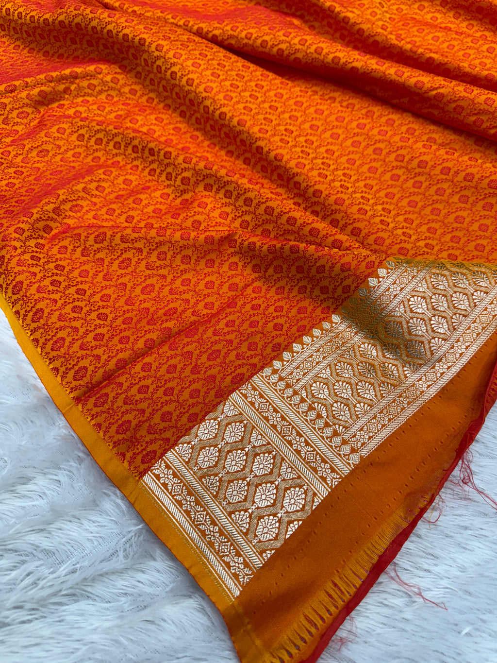 Tanchoi Meena Mashru kataan Silk Saree MKS02