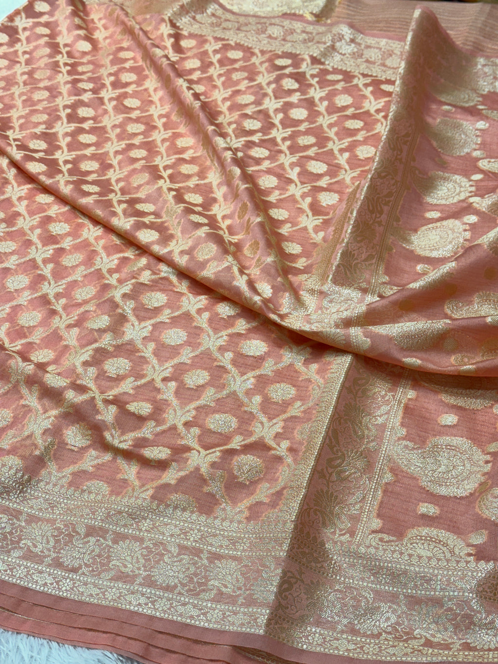 Semi Georgette Silk Saree Sm111