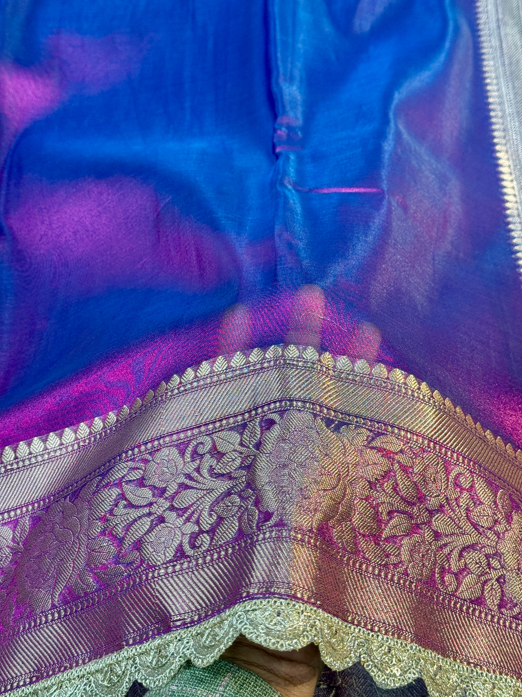 Patch Work Tissue Silk Saree Ts33