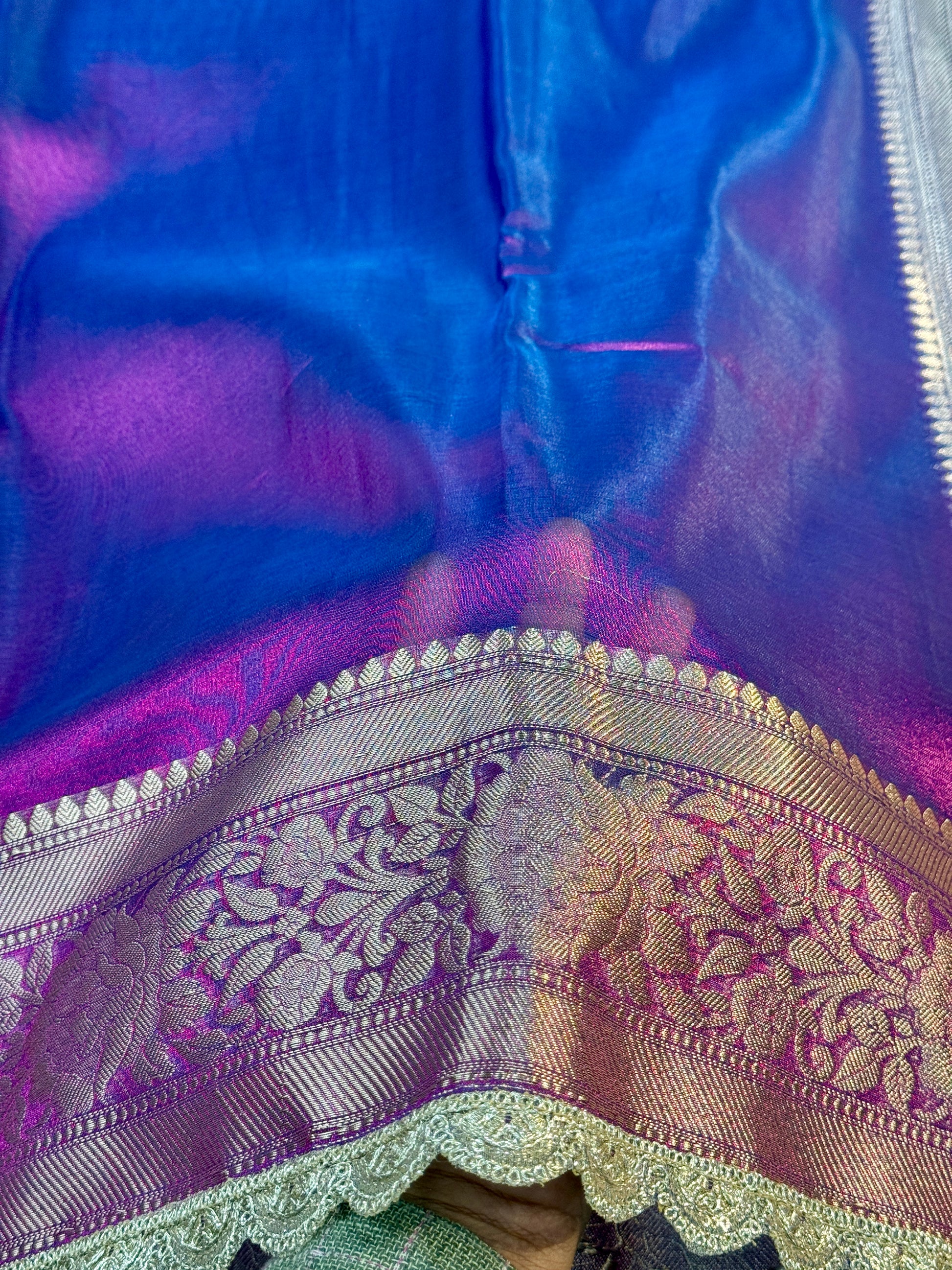 Patch Work Tissue Silk Saree Ts33