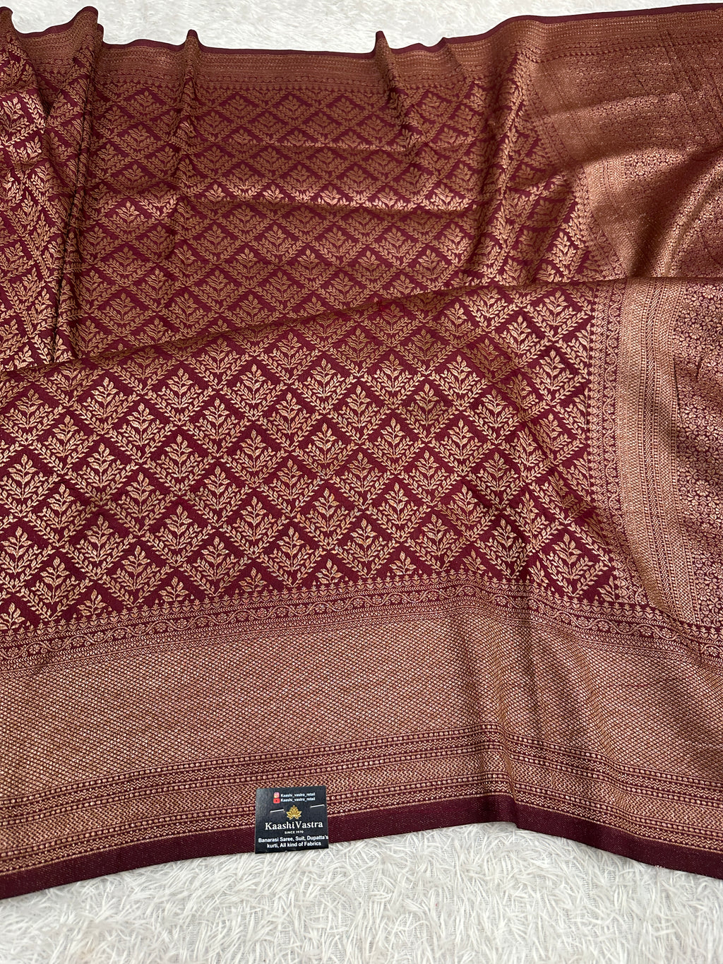 Wine Yellow Banarasi Dupion Silk Saree with Embossed Antique Zari Weaving & Rich Antique Zari Pallu | STF83