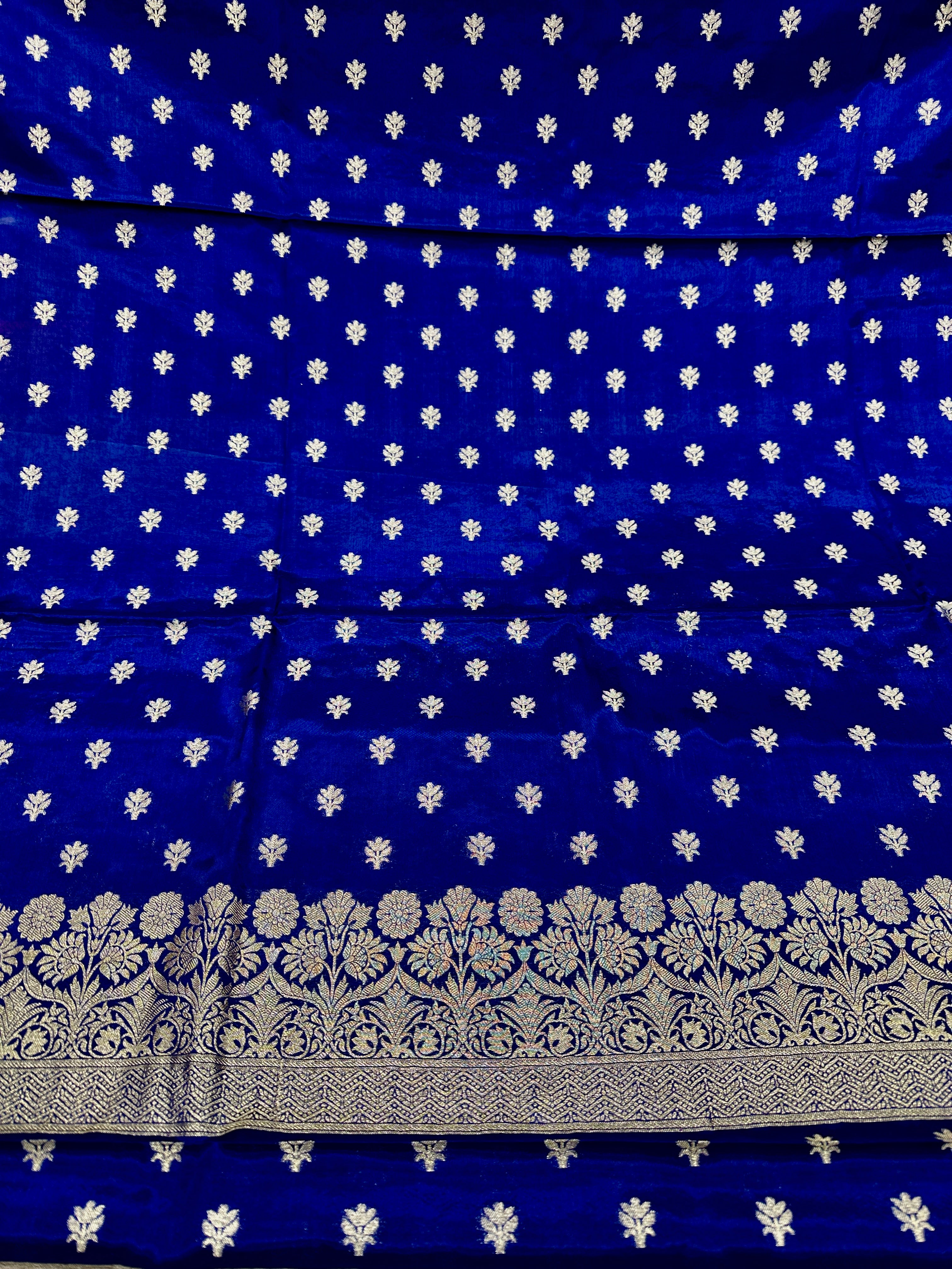 ✨ Banarasi Jacquard Gap Buti HO Silk 3-Piece Unstitched Dress Material MSS26