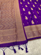 Banarasi Soft Silk 3 Piece Ladies Suit with Antique Zari Woven Work – MSS27