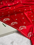 Mashru Kataan Silk Saree with Raw Mango Buta Woven Pattern & Rich Zari Pallu – MKS414