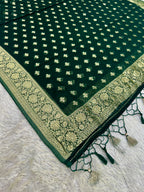 Banarasi Jacquard Zari Georgette Suit Dress – 3 Pc Set MSS25