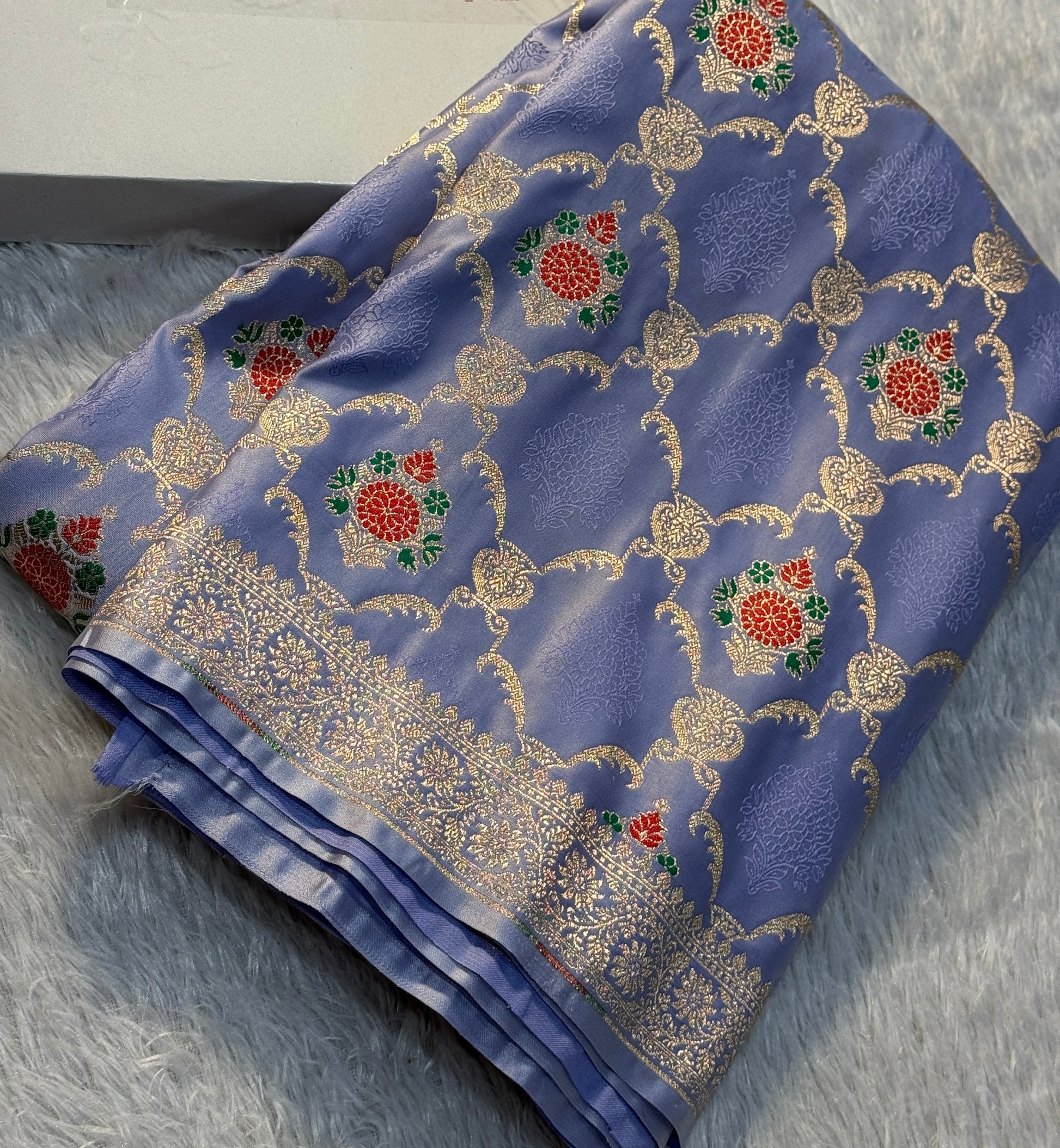 Mashru Kataan Meena Zari Design Ms11