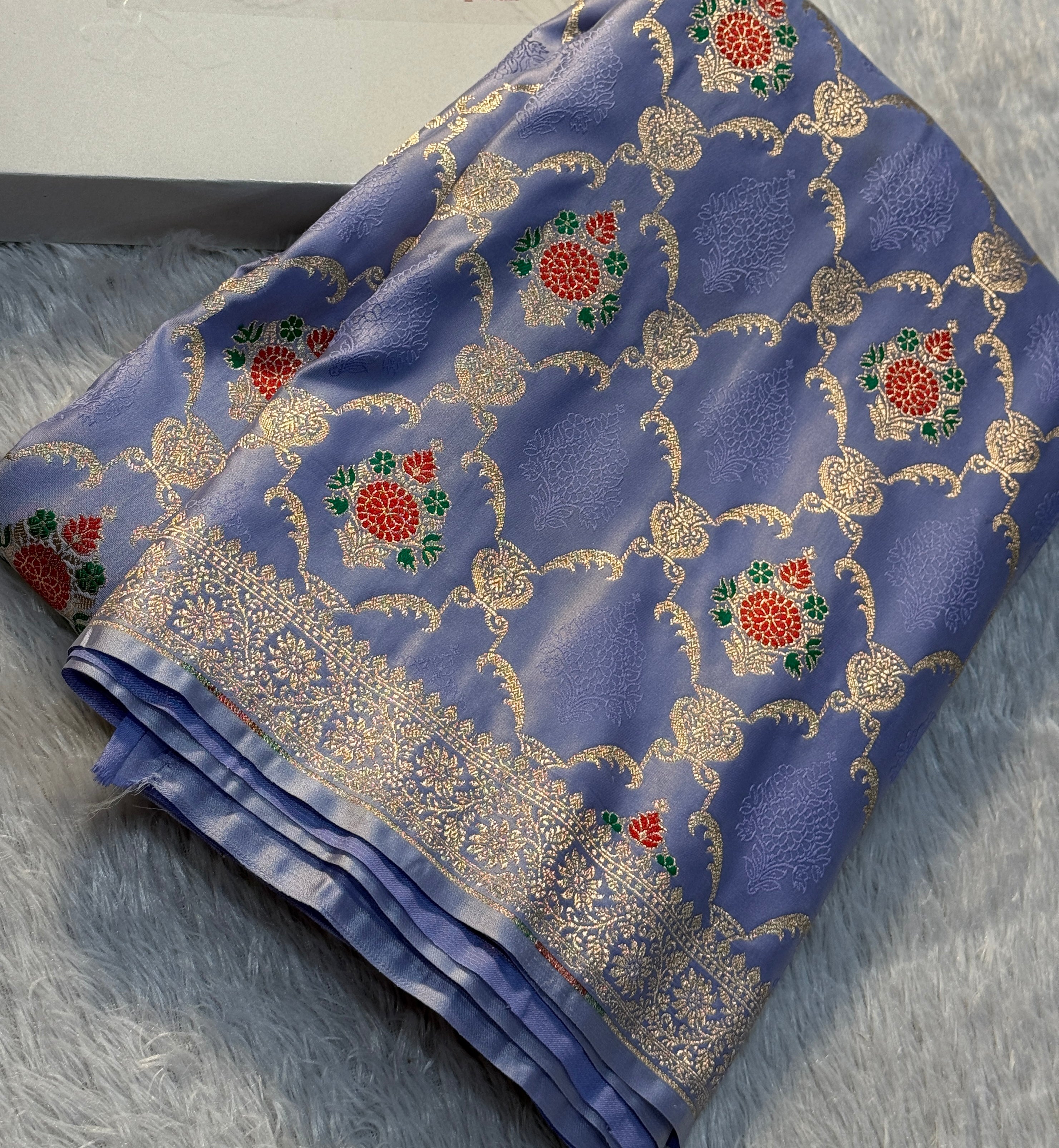 Mashru Kataan Meena Zari Design Ms11