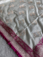 Mashru kataan silk Saree in Contrast Color MSK03
