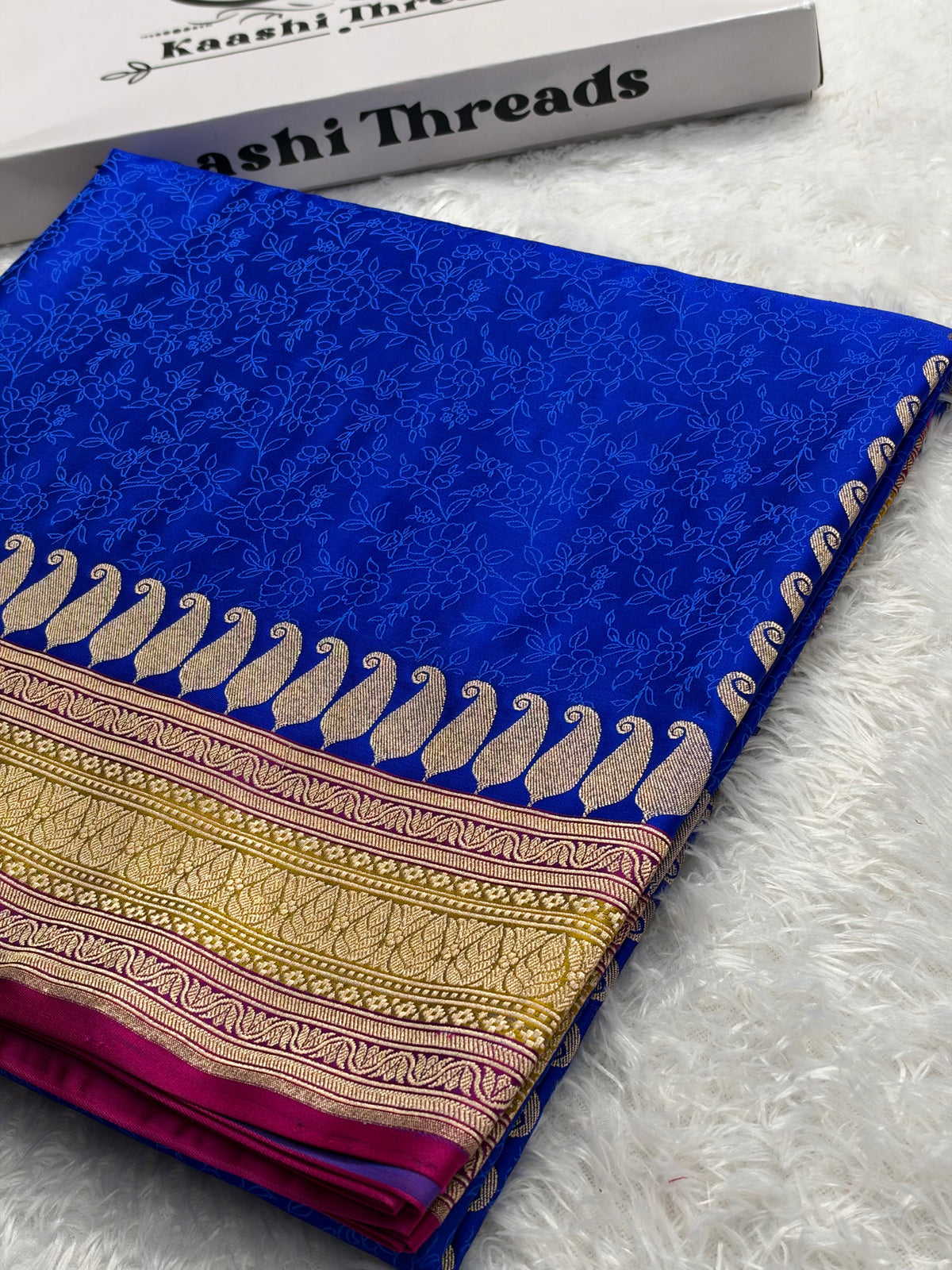 Mashru Kataan Silk Saree with Multicolour Tanchoi Weaving & Rich Zari Pallu | MKS869