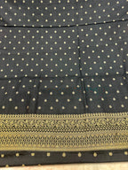 ✨ Banarasi Jacquard Gap Buti HO Silk 3-Piece Unstitched Dress Material MSS18
