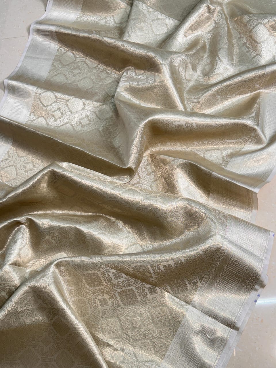 Nayantara inspired Kanchi tissue Silk Saree Ts114