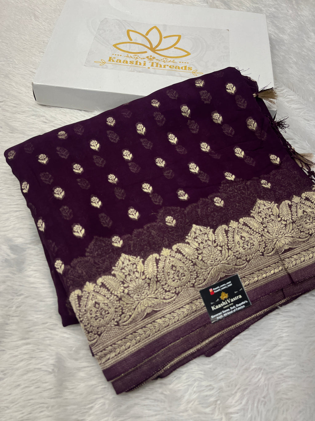 Banarsi Pure Natural Georgette Traditional Buta Design VSG04