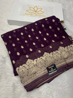 Banarsi Pure Natural Georgette Traditional Buta Design VSG04