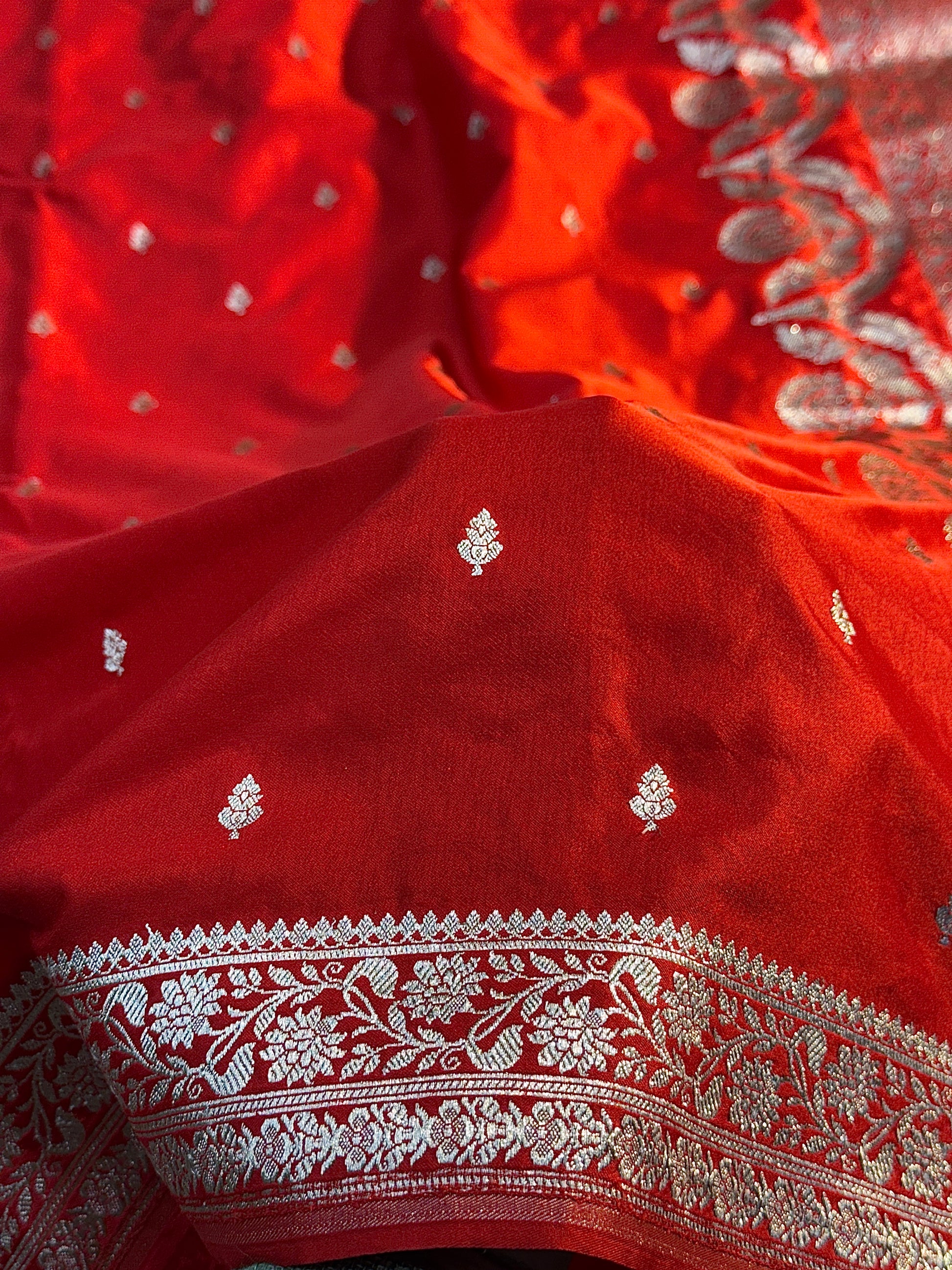 Mashru Kataan Saree with Buti Design Ms15