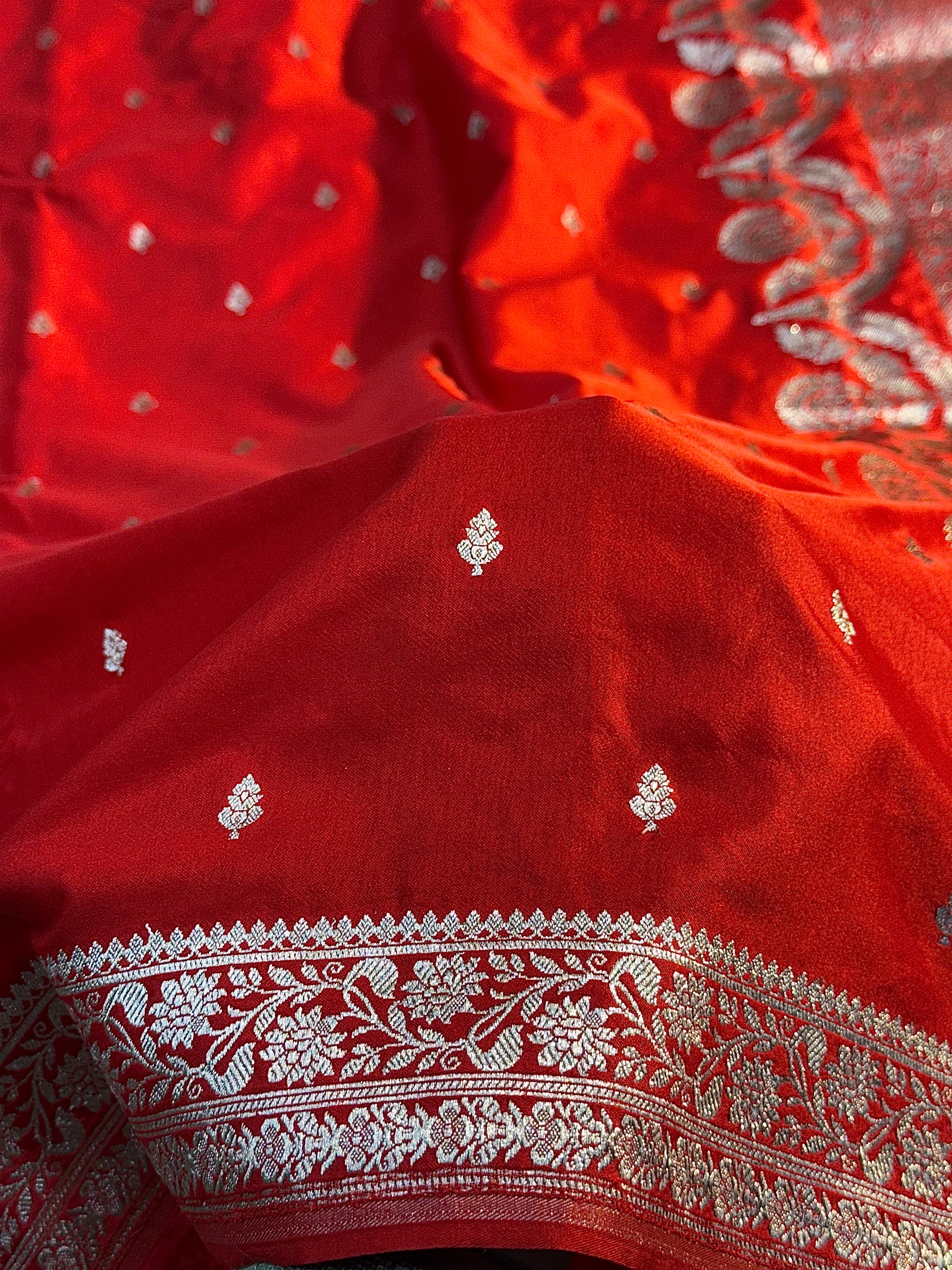 Mashru Kataan Saree with Buti Design Ms15