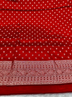 ✨ Banarasi Jacquard Gap Buti HO Silk 3-Piece Unstitched Dress Material MSS17