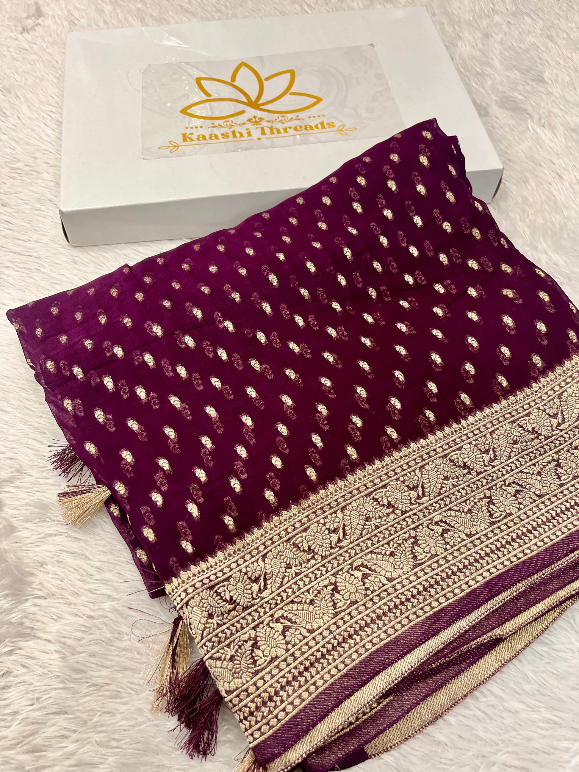 Banarsi Pure Natural Georgette Traditional chunni Design VSG03