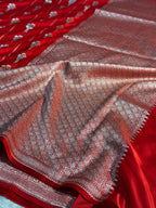 Flower Mashru Saatan Kataan Silk Saree Ms23