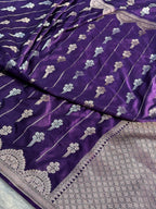 Flower Mashru Saatan Kataan Silk Saree Ms23
