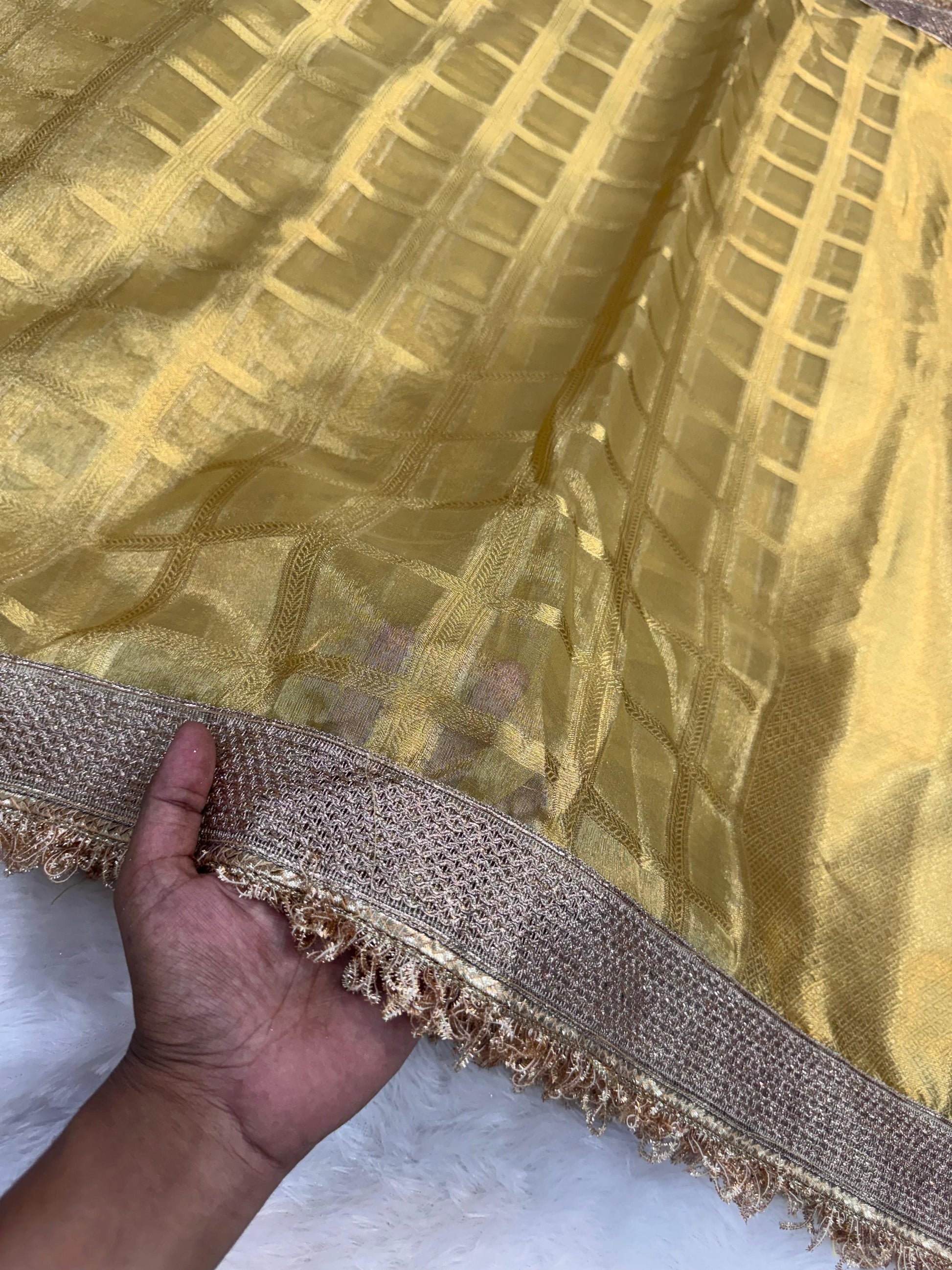 Maharani Tissue silk banarsi Patch Work Saree TSN01