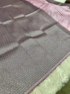 STF55 – Elegant Lavender Dupion Saree with Embossed Square Woven Designs