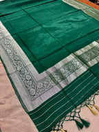 ✨ Banarasi Jacquard Gap Buti HO Silk 3-Piece Unstitched Dress Material MSS24