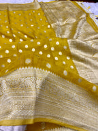 Banarsi Pure Natural Georgette Four flower Buti Design VSG02