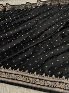 Mashru Kataan Silk Banarasi Saree with Buta Weaving & Diamond Work MKS726