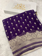 Banarsi Pure Natural Georgette Traditional Buta Design VSG04