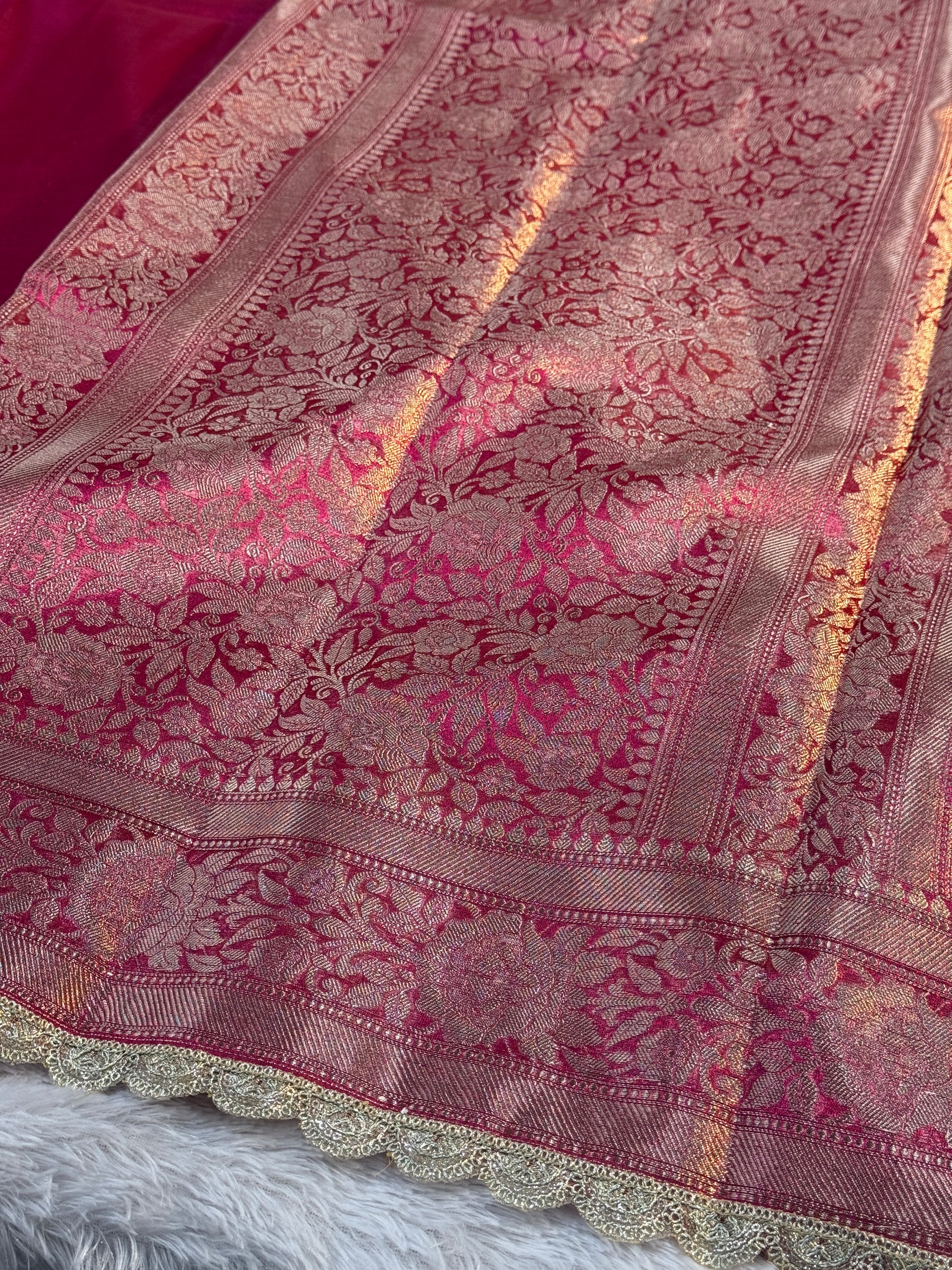 Patch Work Tissue Silk Saree Ts33