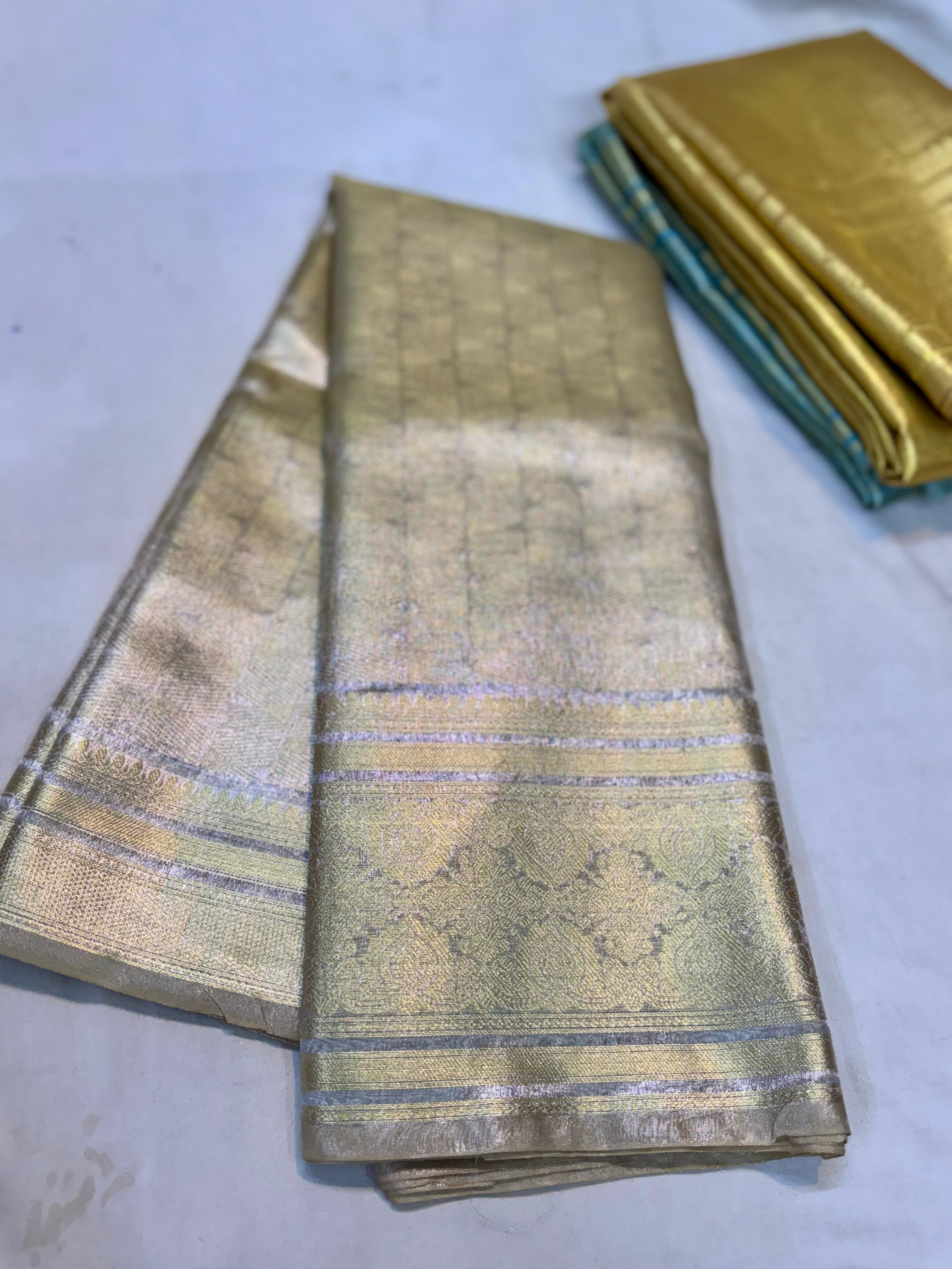 Zari Tissue Silk Saree TS120