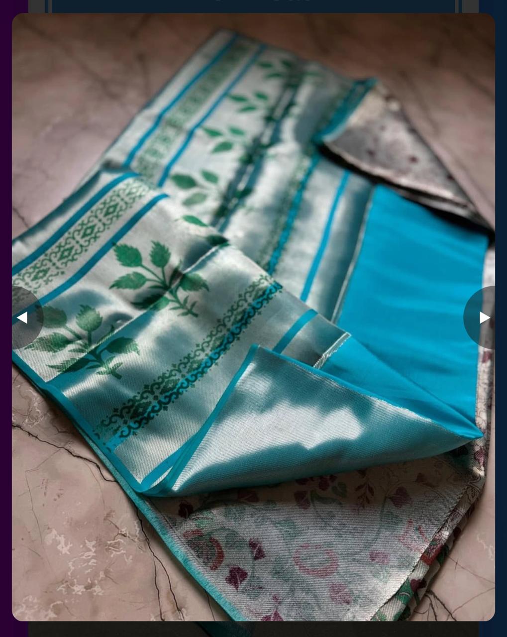 Print Tissue Silk Saree TS122