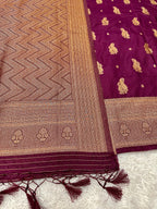 Banarasi Soft Silk 3 Piece Ladies Suit with Antique Zari Woven Work – MSS27