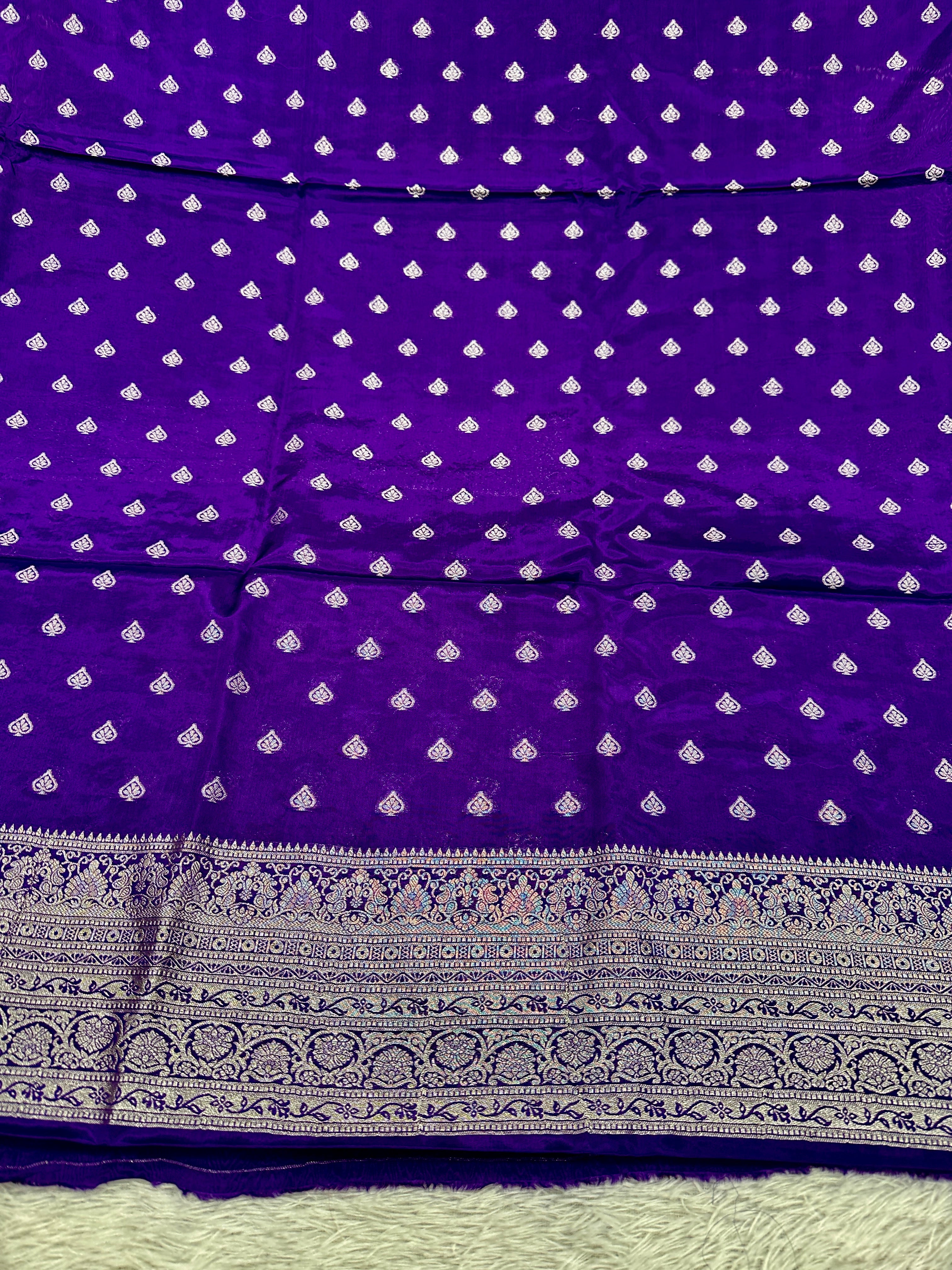 ✨ Banarasi Jacquard HO Silk 3-Piece Unstitched Dress Material MSS13