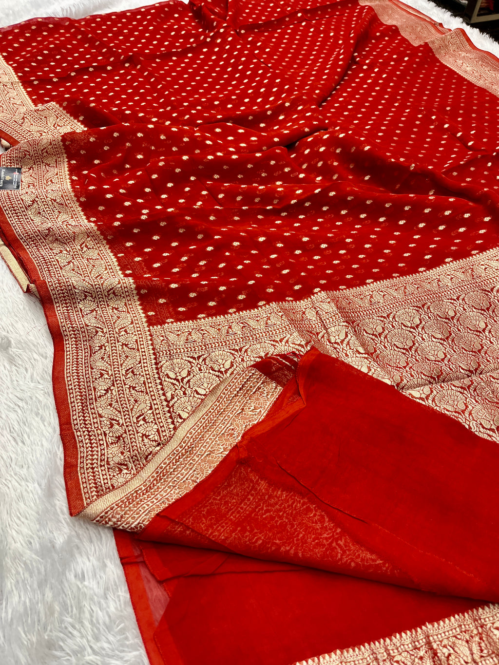 Banarsi Pure Natural Georgette Traditional chunni Design VSG03