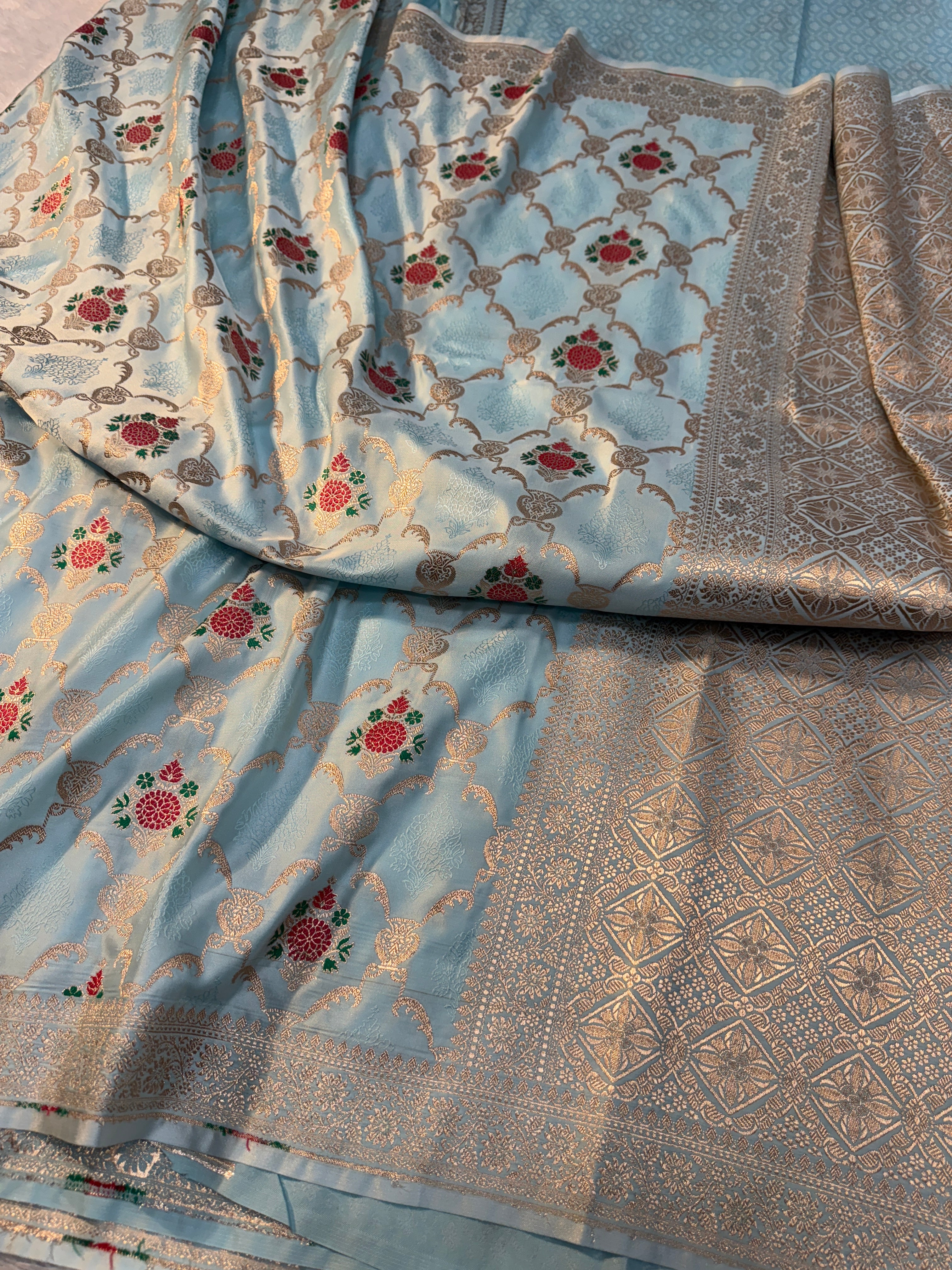 Mashru Kataan Meena Zari Design Ms11