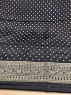 ✨ Banarasi Jacquard Gap Buti HO Silk 3-Piece Unstitched Dress Material MSS17