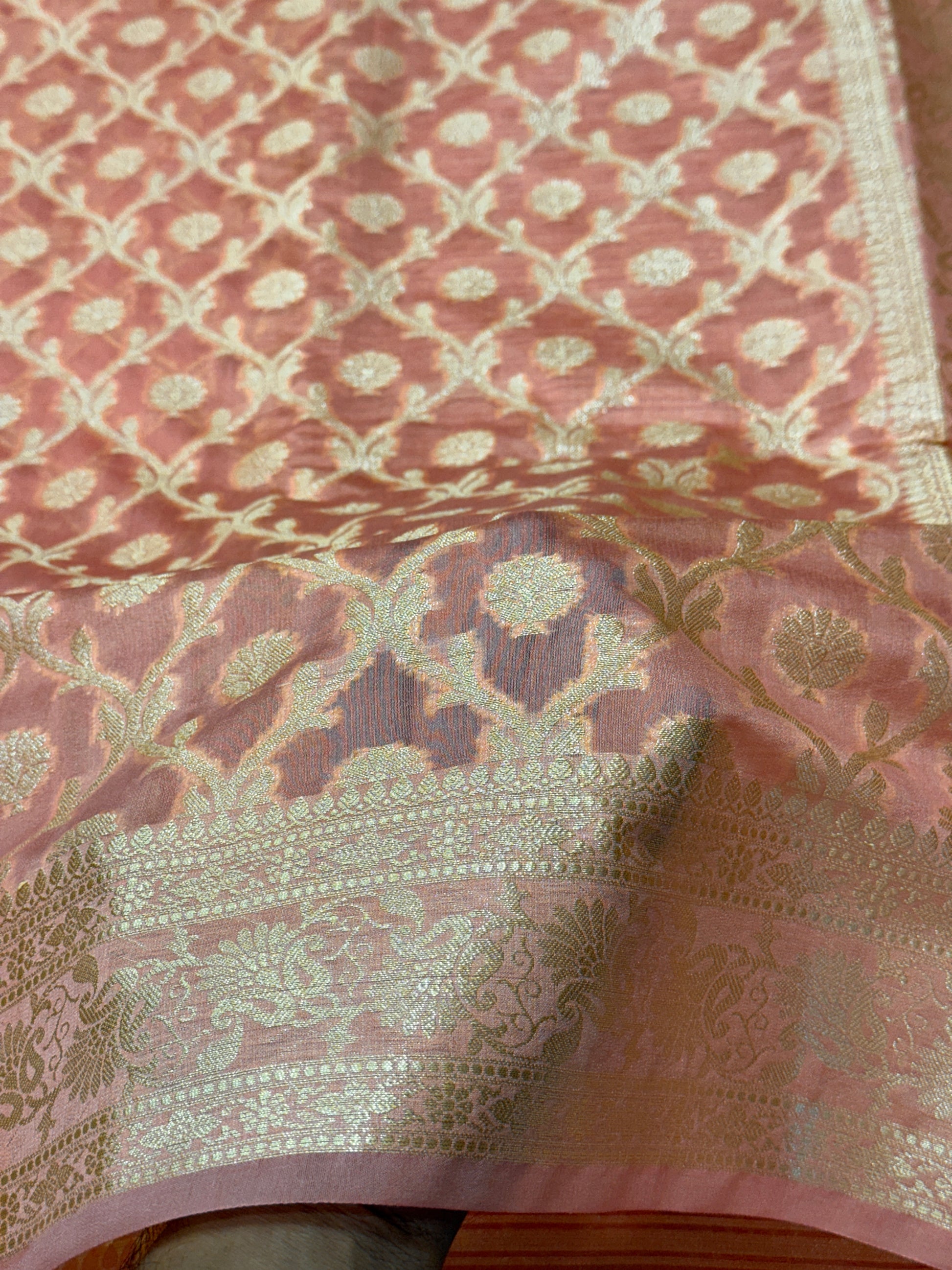 Semi Georgette Silk Saree Sm111