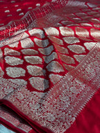 Mashru kataan Silk Zari Viewed Saree Ms18