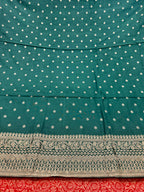 ✨ Banarasi Jacquard Gap Buti HO Silk 3-Piece Unstitched Dress Material MSS18