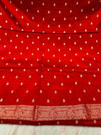✨ Banarasi Jacquard Gap Buti HO Silk 3-Piece Unstitched Dress Material MSS21