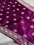 Magenta color Mashru Buta Saree MKS313