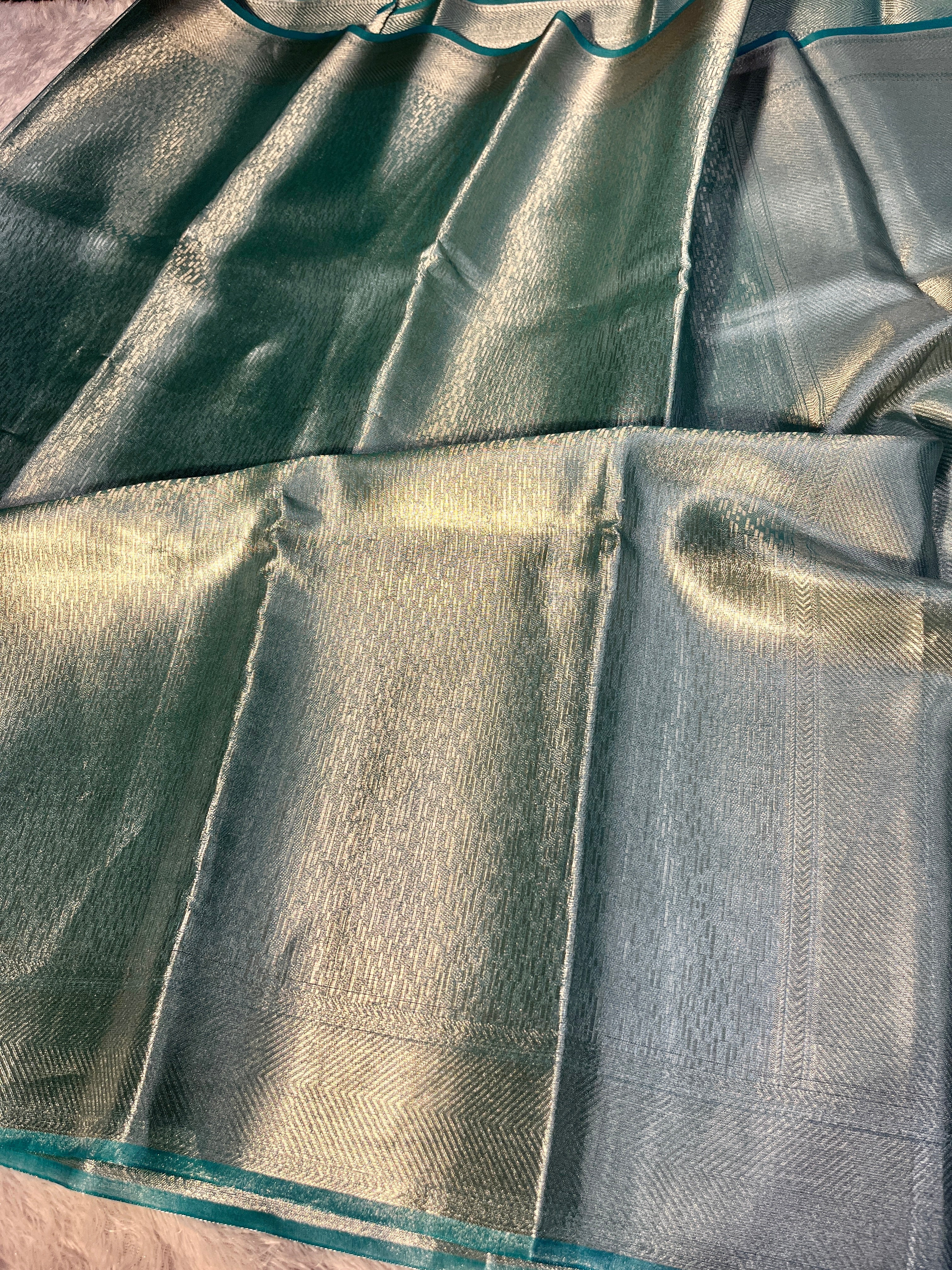 Light Green Tissue Silk Saree Ts33