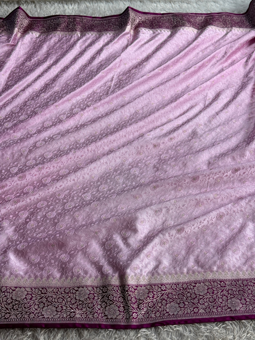 MKS801 — Mashru Kataan Silk Tanchoi Meenakari Saree
