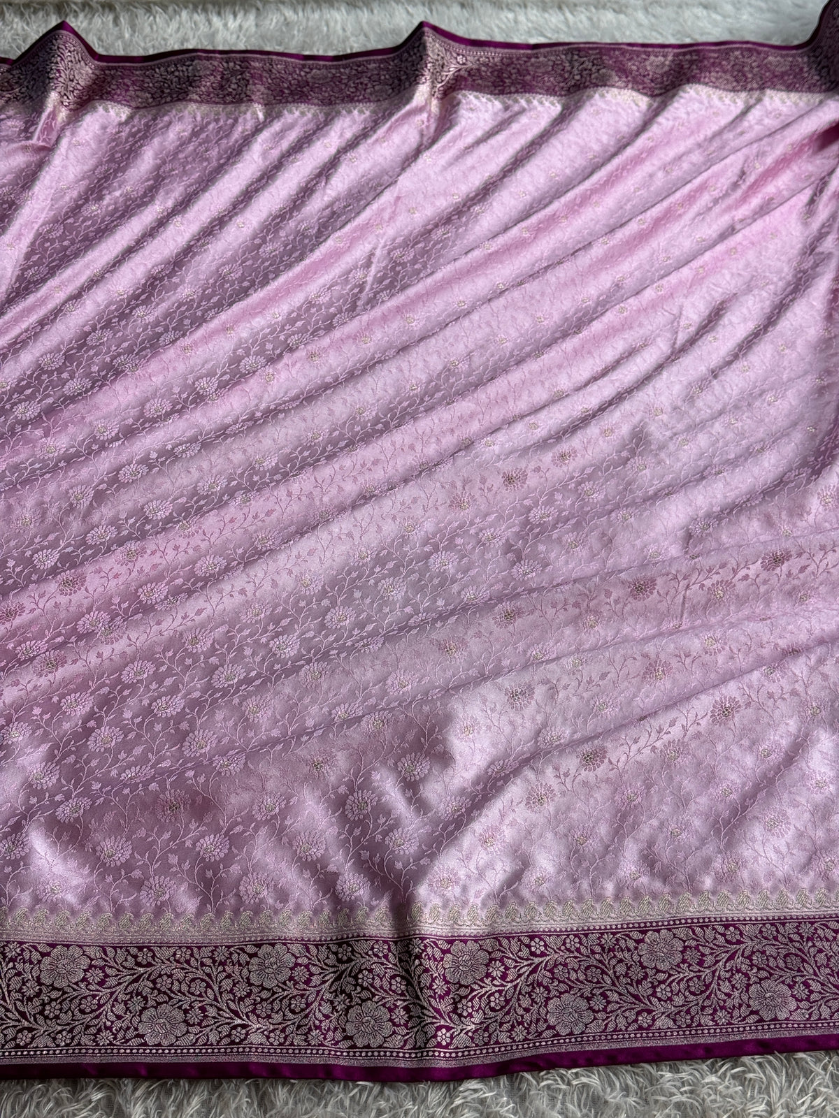 MKS801 — Mashru Kataan Silk Tanchoi Meenakari Saree