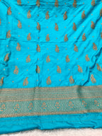 Banarasi Soft Silk 3 Piece Ladies Suit with Antique Zari Woven Work – MSS27
