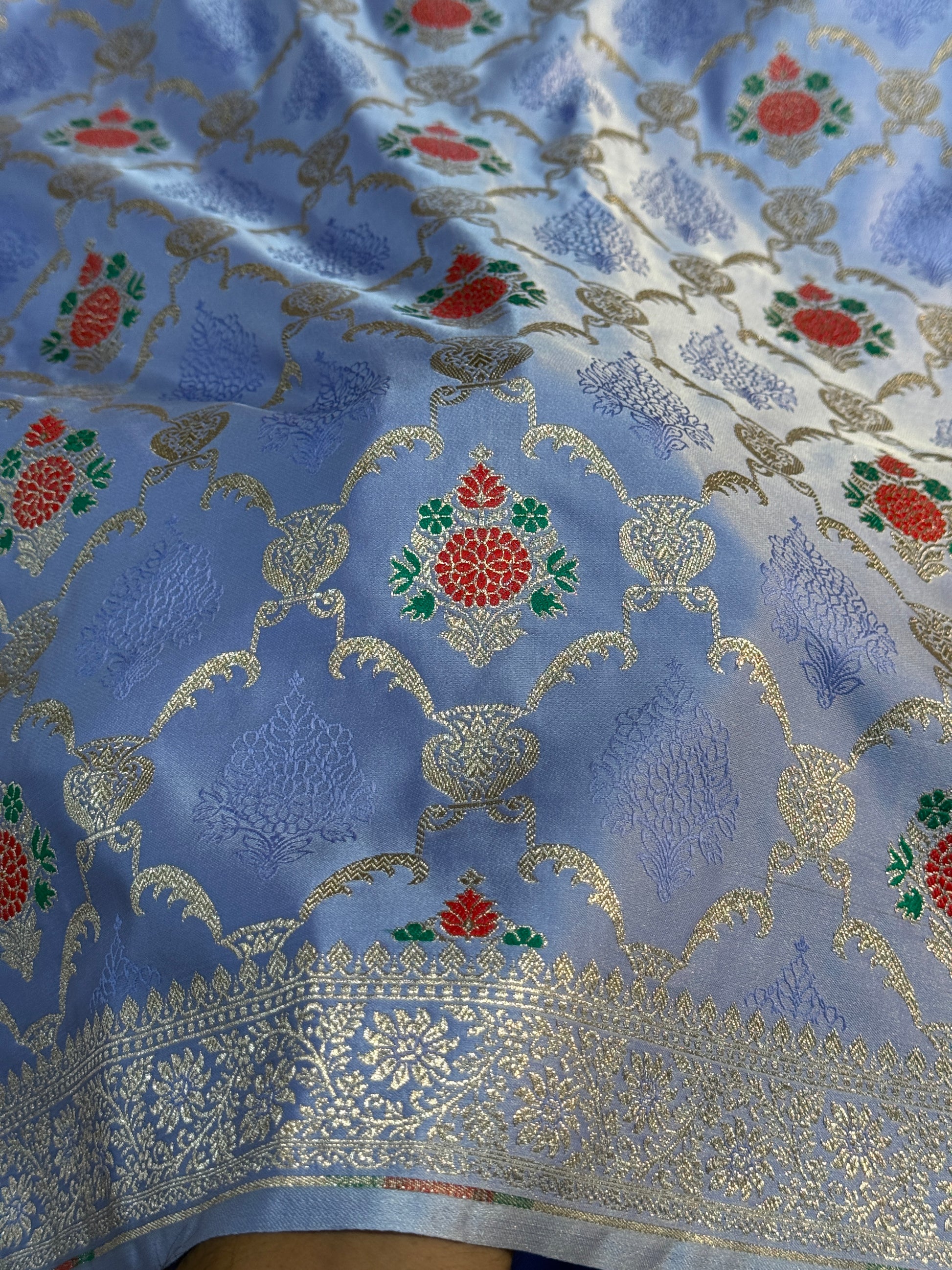 Mashru Kataan Meena Zari Design Ms11