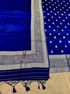 ✨ Banarasi Jacquard Gap Buti HO Silk 3-Piece Unstitched Dress Material MSS24