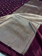 Mango Pattern Mashru kataan Silk Saree Ms21