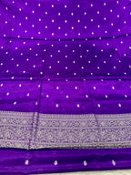 ✨ Banarasi Jacquard Gap Buti HO Silk 3-Piece Unstitched Dress Material MSS14
